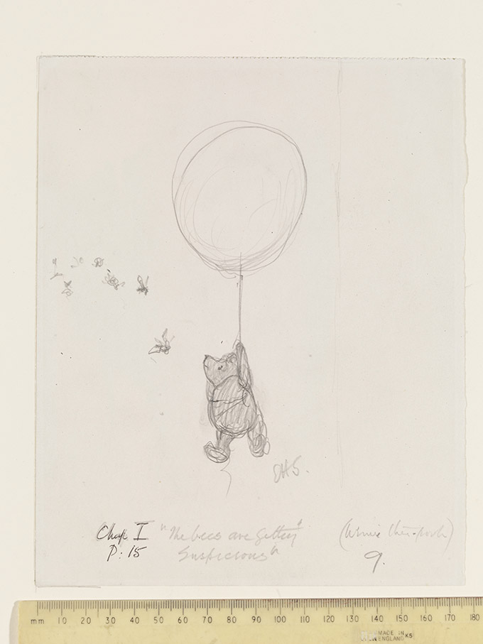 Forgotten Winnie-the-Pooh Sketch Found Wrapped in an Old Tea Towel