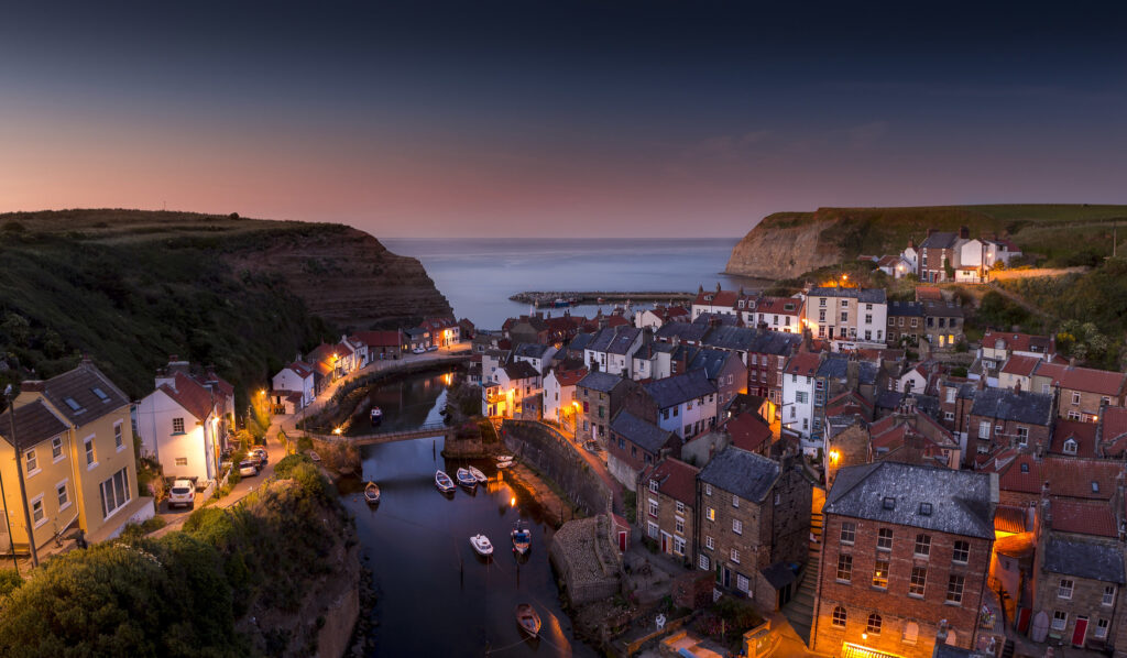Staithes - evening lights Credit Ebor Images_NYMPA - Britain Magazine